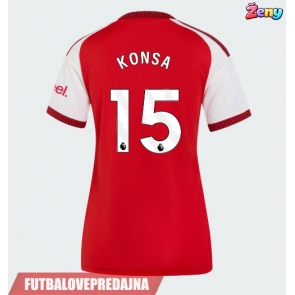 Lacne Ženy Futbalové dres Arsenal Ezri Konsa #15 2026-27 Krátky Rukáv - Domáci